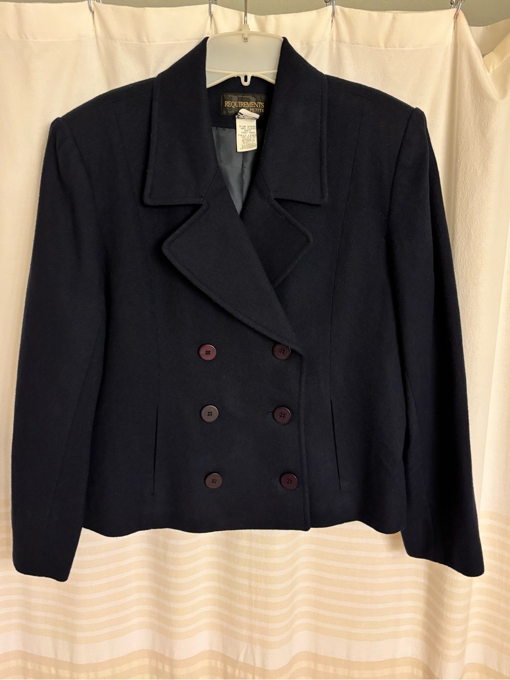 Requirements Navy Double-Breasted Jacket
